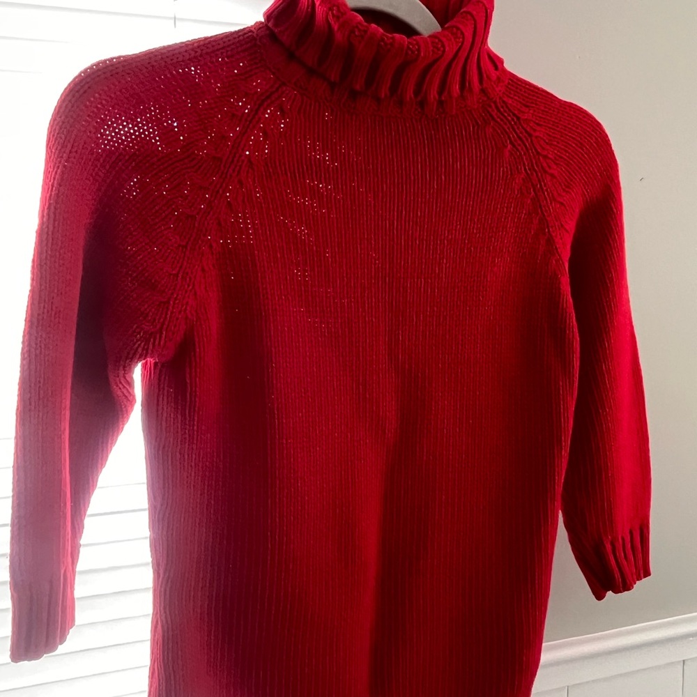 GAP Vibrant Red Cowl Neck Sweater